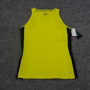 Ralph Lauren Active Tank Top Womens Medium Racer Back Athletic Running Yellow A